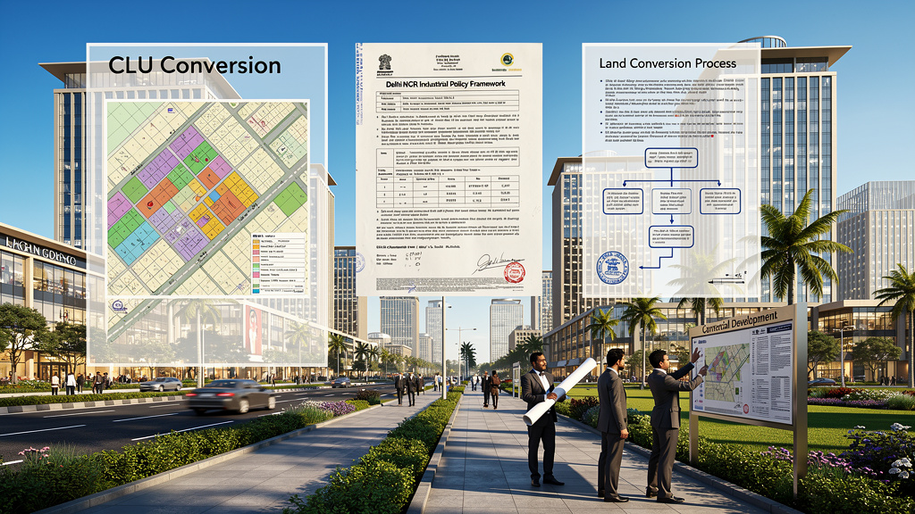 CLU Land Conversion Process in Delhi NCR: Understanding the Industrial Policy Framework